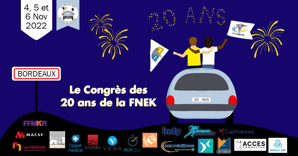 Bannière du congrès des 20 ans de la FNEK